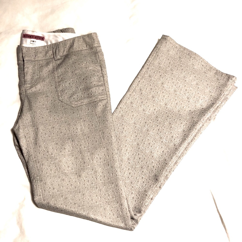 Alice + Olivia Bootleg Low-rise Pants